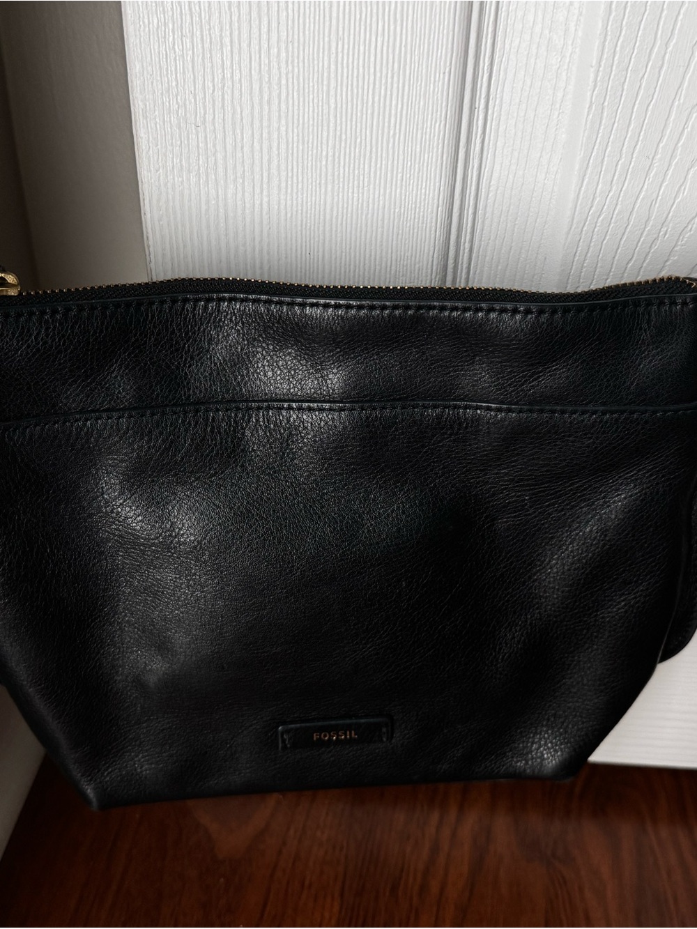 Fossil Black Leather Crossbody